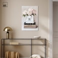 thumbnail image 3 of Cream Shopping Bag Floral Canvas Glam Illustration Art by Art Remedy, Gallery Wrapped, 20" x 30", 3 of 7