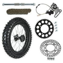 90/100-16 inch Rear Wheel Tire and Rim 15mm Bearing   Disc Brake Assembly   428 43T Chain Sprocket for Dirt Pit Bike Upgrade 110cc 125cc 140cc 150cc 160cc 200cc SSR Apollo Taotao