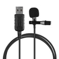 thumbnail image 1 of docooler Mini Microphone à Pince Lavalier avec Prise USB pour Ordinateur PC Portable, 1 of 8