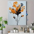 thumbnail image 4 of UXIEQU Abstract Orange Black Flower Canvas Wall Art 15.75x11.81 Inches, 4 of 8