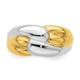 thumbnail image 5 of 14k Two-Tone Polished Zigzag Design Ring R893, 5 of 5