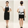 thumbnail image 3 of Langgg Apron Portable Free Size Solid Color Dustproof Neck Hanging Washable Reusable Home Restaurant Cooking Aprons Accessories, 3 of 6