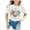 White, variant on WEAIXIMIUNG Girl Shirts Crop Tops Kids' Back To School Graphic Short Sleeve Round Neck Tee Bright & Comfortable for Boys & Girls 11