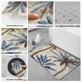 thumbnail image 6 of Palm Trees Bath Mat 3 Piece Bathroom Rug Set, Blue Brown Vintage Watercolor Tropical Non Slip Bath Rug Contour Mat and Toilet Lid Cover, Absorbent Shower Mats Soft Bath Rugs and Mats Sets, 6 of 8