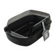 thumbnail image 3 of Caja de Arena para Gatos, Parte Superior Abierta, Bandeja para Cama de Gato, Protector de Dispersión Resistente a Las Manchas Extraíble, Caja de Arena Negro Salvador Bandeja de arena para gatos, 3 of 10