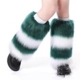 thumbnail image 1 of Aunavey Womens Fur Leg Warmers Winter Long Boot Cuffs Covers Sleeves Furry Fuzzy Costume, 1 of 3