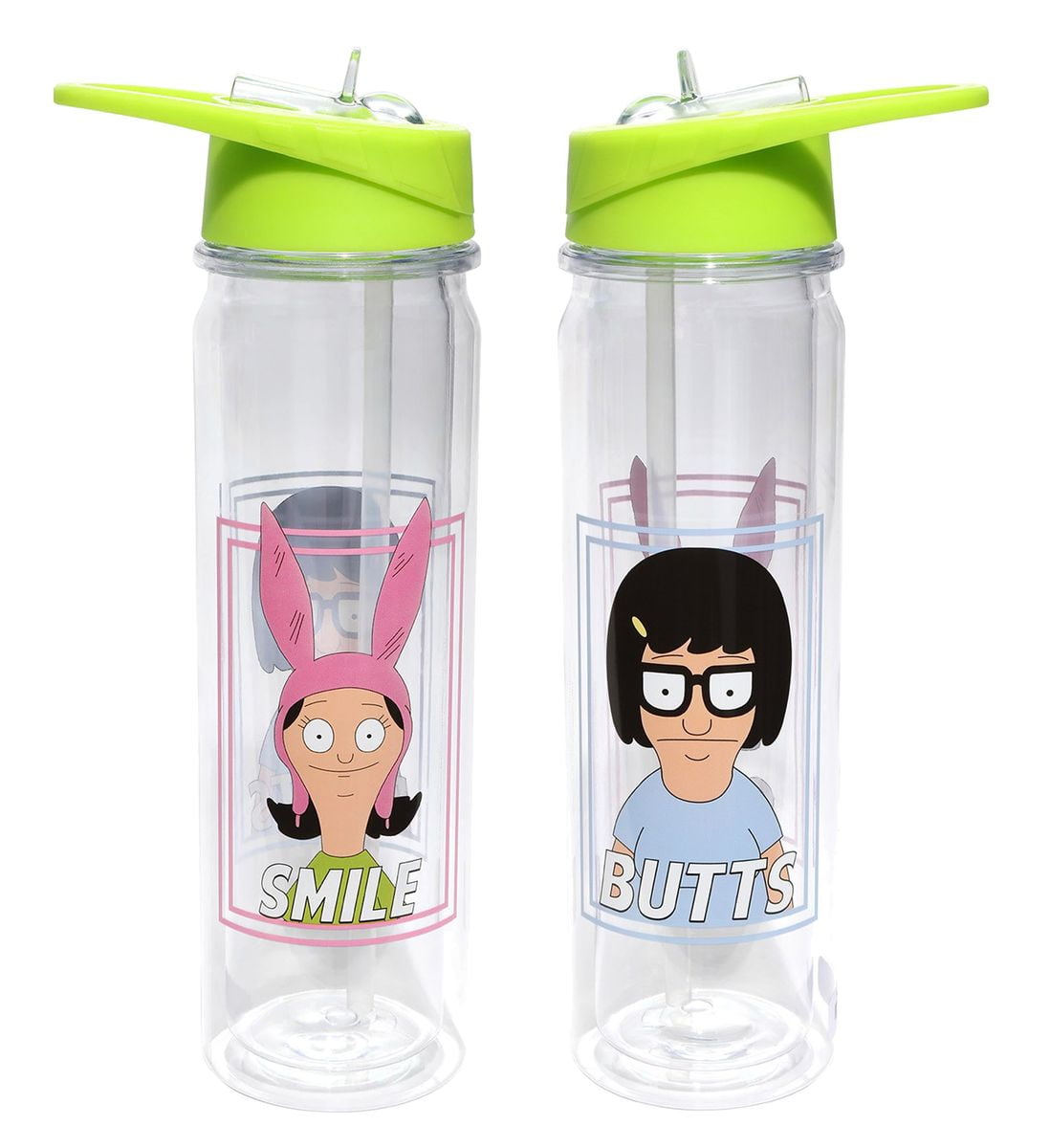 Bob's Burger Surreal Entertainment Bob's Burgers Tina and Louise Water Bottle Novelty Character Drinkware