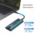 thumbnail image 2 of ONTEN UCA322+ 10Gbps USB 3.2 Gen 2 Type C M.2 Nvme NGFF SSD Enclosure for Windows Mac Linux Android, 2 of 5