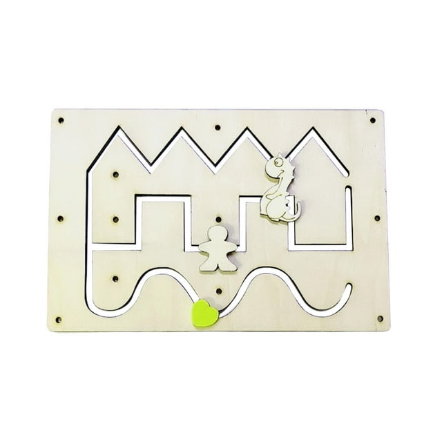 Tablero sensorial de madera Montessori para actividades educativas para niños. Estilo B