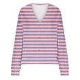 thumbnail image 5 of gakvbuo Cute Sweaters For Women Long Sleeve Fall Oversized Open Front Button Knit Cardigan Sweaters V-Neck Lightweight Cardigans Knit Outerwear Jacket Tops, 5 of 6