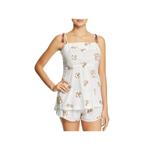 Josie Womens Embroidered 2PC Pajama Set