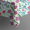 thumbnail image 5 of Pioneer Flower Floral Print Pattern Square Tablecloth,Waterproof Square Table Cover,Wipeable Spillproof Washable Table Cover for Home Kitchen Party Decor 42"X42"(107x107cm), 5 of 6