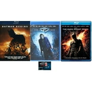 The Dark Knight Trilogy Christopher Nolan Batman Begins The Dark Knight The Dark Knight Rises 3 Blu Ray Set Includes Movie Take Glossy Print Art Card