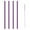 Purple, variant on 4 Pack Reusable Stainless Steel Straws with Case & 1 Brushes, Straight Reusable Drinking Straws, Metal Stainless Steel Eco-Friendly 10.5In, with 1 Cleaning Brush (Blue)