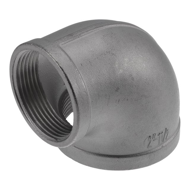 Accesorios de tubería de acero inoxidable 304 Unique Bargains 2"x1.5"BSPT hembra de tubo en ángulo de 90 grados 1 Pc