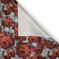 thumbnail image 6 of Ambesonne Floral Valance & Curtain, Roses Vintage Valentines, 55"x30", Red Grey Black, 6 of 6