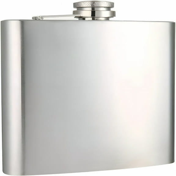 ACDANC 18 oz Silver Large Capacity Stainless Steel Whiskey Hip Flask for Liquor