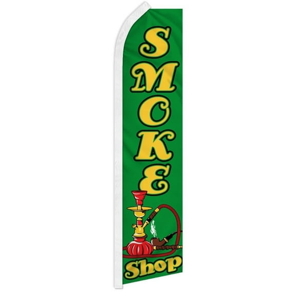Smoke Shop (Green) Super Flag