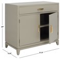 thumbnail image 3 of SAFAVIEH Nigel Mid-Century 2 Door 1 Drawer Chest, Grey/Brass (31.9 in. W x 15.9 in. D x 29 in. H), 3 of 14