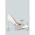 thumbnail image 6 of Ashlyn Rhinestones Embellished Satin Stiletto Pumps, 6 of 10