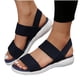 thumbnail image 4 of Sandalias de mujer de nuevo estilo, sandalias elásticas, sandalias informales de fondo plano para exteriores, sandalias ligeras para mujer-azul marino-39 Bolígrafo Bolígrafo Bolígrafo de papelería, 4 of 5