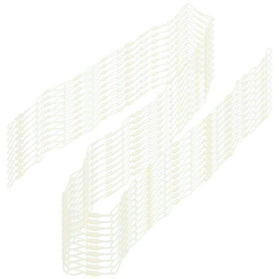 GOOHOCHY  10 Pcs Curtain Divider Bedroom French Door Curtains Fringe Beaded Beige