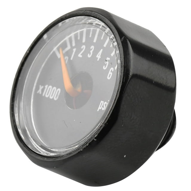 Manomètre de Pression, Noir 1/8NPT Manomètre en Aluminium Durable pour Mesure de Pression