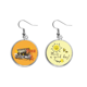 thumbnail image 1 of Graffiti Street black orange patrón urbano Pendiente Sol Flor Pendiente Joyas Moda Unbranded M, 1 of 3