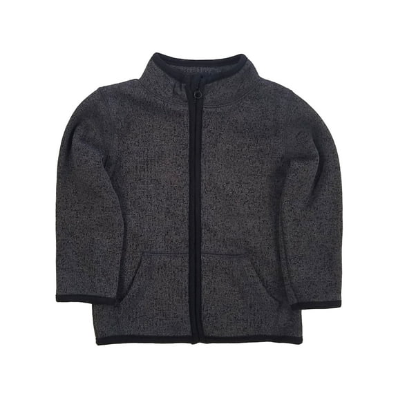 Infant & Toddler Boys Dark Gray Full Zipper Sweatshirt Sweater 24 Months