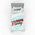 thumbnail image 2 of Ambesonne Retro Bedding Set 4 Pcs, Hipster Lifestyle Words, Queen, Sky Blue Red Coconut, 2 of 3