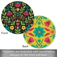 thumbnail image 3 of CounterArt Fiesta Plate 4- Pack Reversible Round Easy Care Placemats, 3 of 7