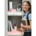 thumbnail image 7 of Triani 2Pcs School Locker Rugs 12" x 12" Mini Locker Decorations Square Fluffy Area Carpet with Non Slip Backing for Middle School Locker Decor(Pink), 7 of 7
