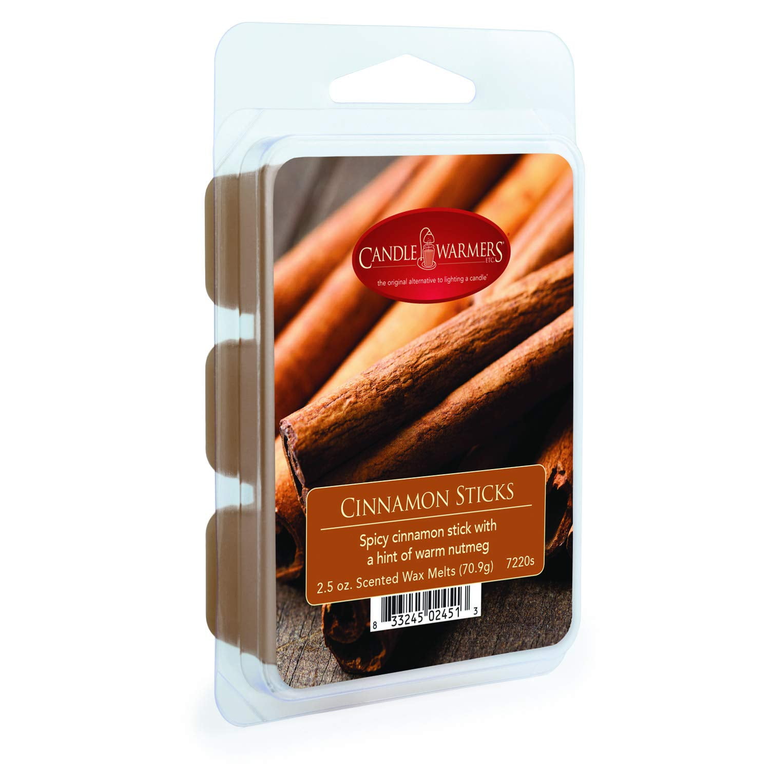 Candle Warmers Etc. 2.5 oz Classic Fragrance Wax Melt, Cinnamon Sticks