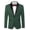 Deep Green, variant on Men's Tuxedo Jacket Wedding Blazer One Button Dress Suit for Dinner,Prom,Party