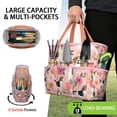 thumbnail image 2 of Garden Tool Bag,Pink Beagle and Flower Garden Tool Organizer,Garden Gifts,Waterproof Multi-Pocket Garden Tool Storage 11.8x5.5x11.4 Inch(Tools NOT Included), 2 of 6