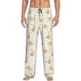 thumbnail image 5 of Mens Pajama Pants Bottoms with Pockets - Cute Banana Monkey Flower Comfy Mens Pj Pants, Soft Men Lounge Pants, 5 of 5