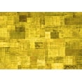 thumbnail image 1 of Ahgly Company Machine Washable Indoor Rectangle Patchwork Yellow Transitional Area Rugs, 7' x 10', 1 of 4