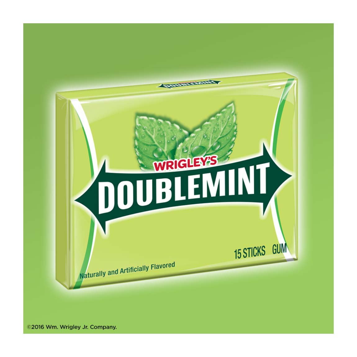 Pack of 2 Wrigley's Doublemint Chewing Gum Value Pack, 8 Pk, 120 pc (Package May Vary)