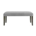 thumbnail image 3 of Bowery Hill Modern / Contemporary Gray Fabric Backless Bench, 3 of 4
