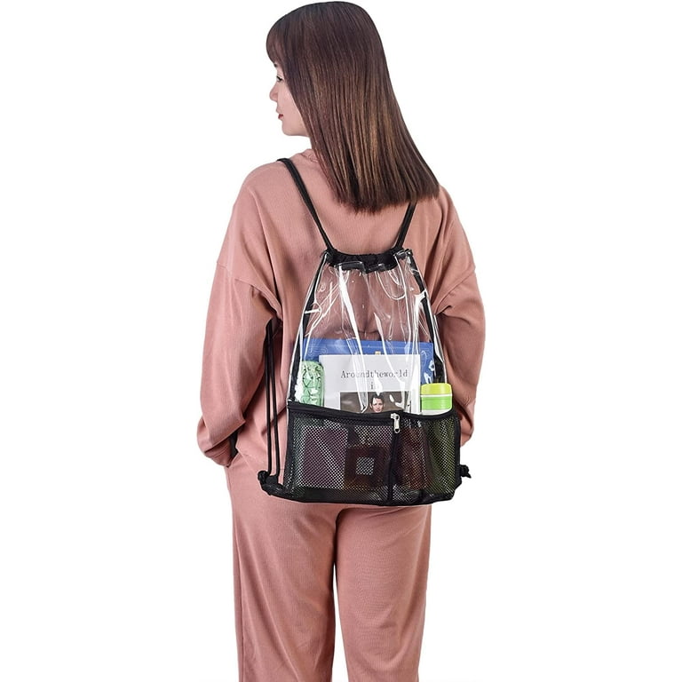Walmart clear drawstring clearance bag
