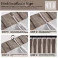 thumbnail image 4 of Jainmy Total Blackout Pinch Pleated Curtain for Livingroom Bedroom,Faux Linen Light Blocking Room Darkening Drapes,2 Panels Set,40''W×84''L,Darkflax, 4 of 11