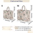 thumbnail image 2 of FORMRS Womens Corduroy Tote Bag Crossbody Shoulder Purse Handbag with Detachable Strap, Brown Goose Pattern, 2 of 7