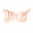 thumbnail image 5 of YOIAVAIOY Women's Wireless Solid Bra 4 Row 3 Hook Racerback Lift Ladies Everyday Lingerie Beige XXL, 5 of 6