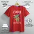 thumbnail image 3 of Boy's Star Wars Valentine's Day Yoda One for Me Simple  Graphic Tee Red X Small, 3 of 9