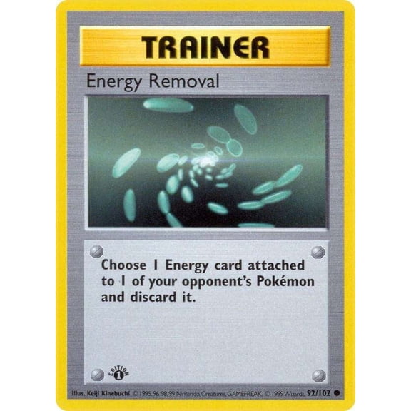 Pokemon Base Set Common Energy Removal #92 (1st Edition)