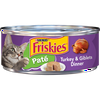 Friskies Pate, Turkey & Giblets Dinner, Wet Cat Food, 5.5 oz. Can