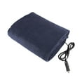 thumbnail image 1 of 12V Car Electric Heating Blanket Heated Blankets for Winter Automobile Vehicle (Navy Blue), 1 of 8