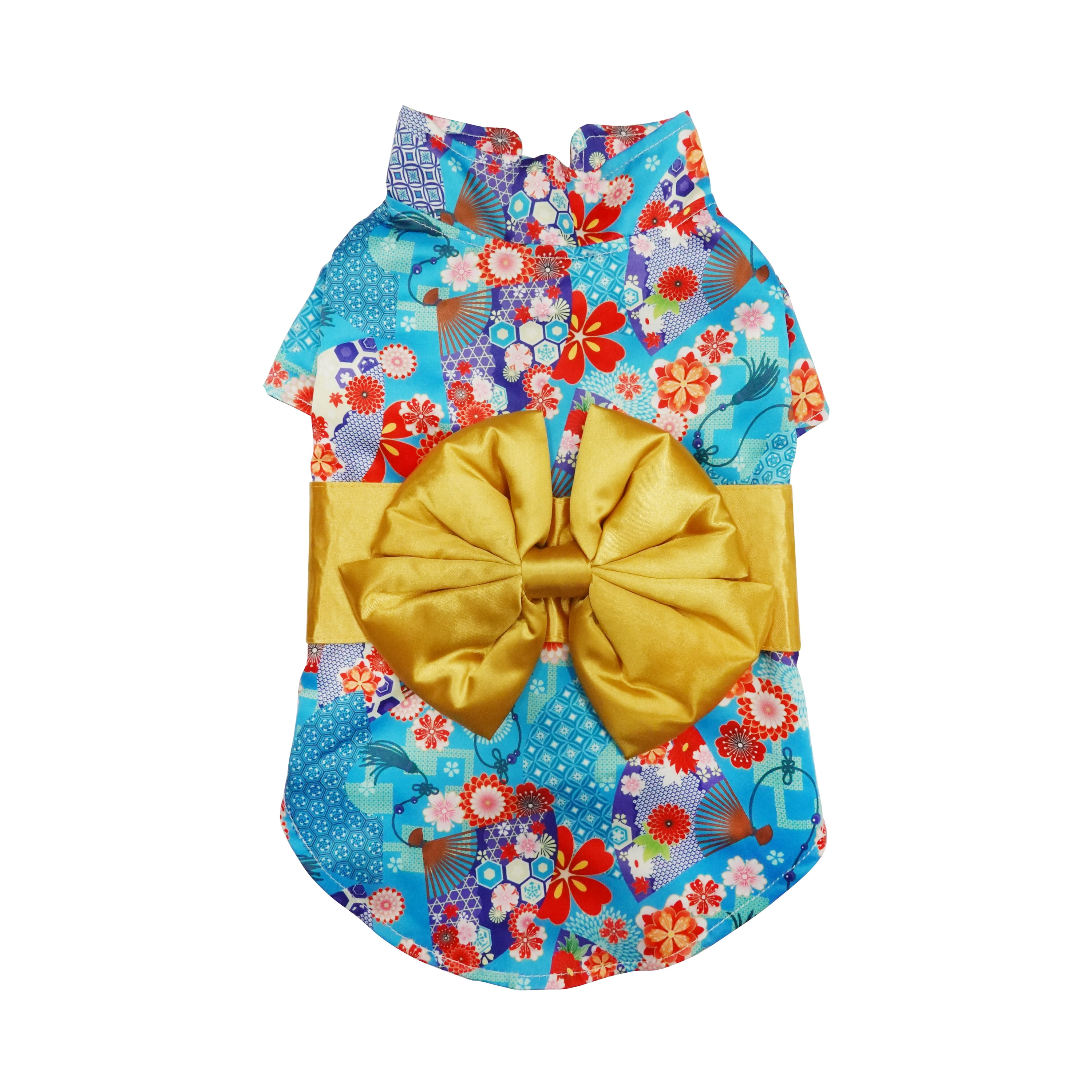 Best Furry Friends Costume for Dogs or Cats, Gold Kimono, Small