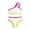 A-White48, variant on JAJAHO Bikini Sets For Girls 2 Piece Swimsuits One Shoulder Color Block Bathing Suit For Kids Teens 7-16Y Versatile Beachwear