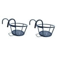 thumbnail image 4 of Set of 2 Planter with Stand Pot Rack Pots for Indoor Plants Shelf Black, 4 of 8